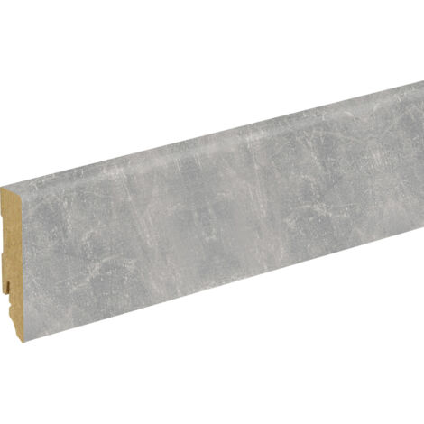 Neuhofer Fußleiste 240 cm 70 x 19 mm Sichtestrich hell Sockelleiste