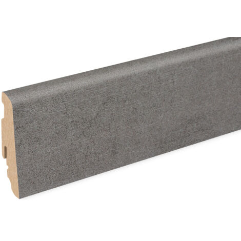 Neuhofer Fußleiste 240 cm x 58 x 19 mm anthrazit Sockelleisten & Fußleisten