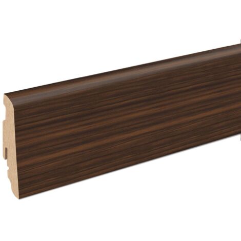Neuhofer Fußleiste 240 cm x 58 x 19 mm dunkelbraun Sockelleisten & Fußleisten