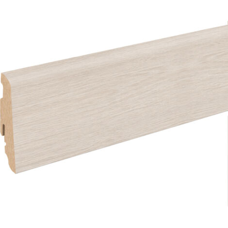 Neuhofer Fußleiste 240 cm x 58 x 19 mm eiche ceruse Sockelleisten & Fußleisten
