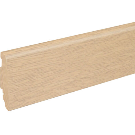 Neuhofer Fußleiste 240 cm x 58 x 19 mm eiche Sockelleisten & Fußleisten