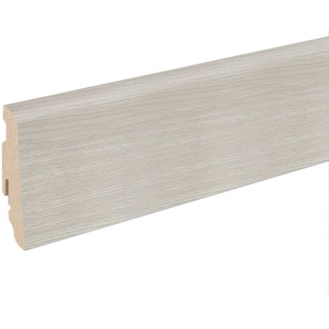 Neuhofer Fußleiste 240 cm x 58 x 19 mm eiche weißgrau Sockelleisten & Fußleisten