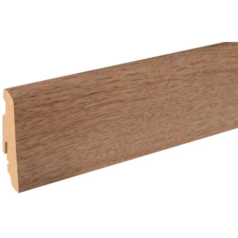 Neuhofer Fußleiste 240 cm x 58 x 19 mm magnolia Sockelleisten & Fußleisten