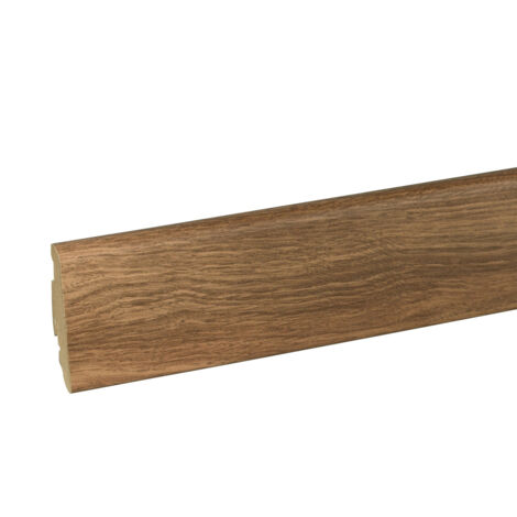 Neuhofer Fußleiste 240 cm x 58 x 19 mm teak Sockelleisten & Fußleisten