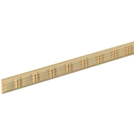 Neuhofer Schnitzleiste 240 cm x 24 x 6 mm natur Sockelleisten & Fußleisten