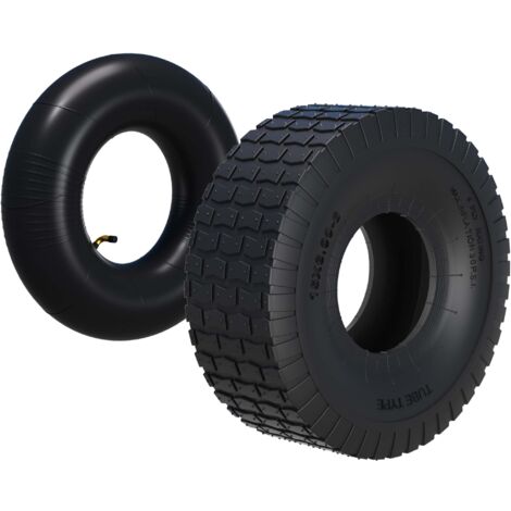 Neumáticos para segadora de jardín 15x6.00-6 4pr con cámara de aire y válvula angular