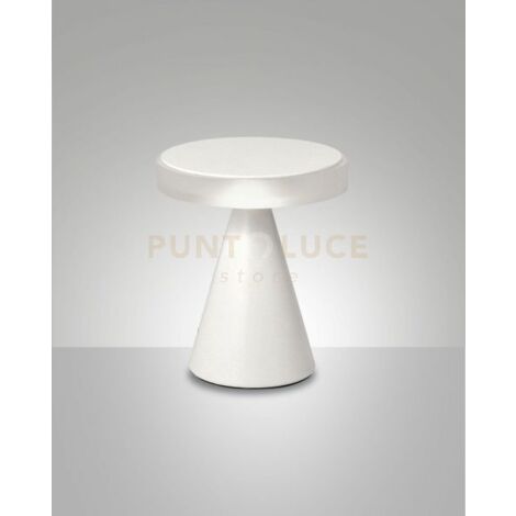 NEUTRA DA TAVOLO BIANCA  H.20CM A LED 3000K - 8W - 750 lm DIMMERABILE