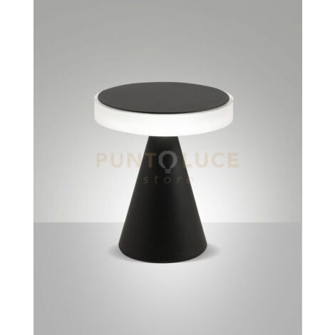 NEUTRA DA TAVOLO NERA H.20CM A LED 3000K - 8W - 750 lm DIMMERABILE