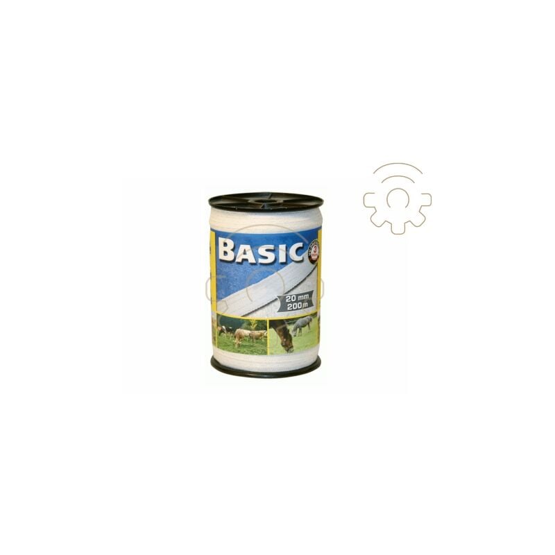 Ruban a lectrique blanc 4 fils 0,20 + 2 fils 0,30 mt 200 pour clA tures d&39animaux