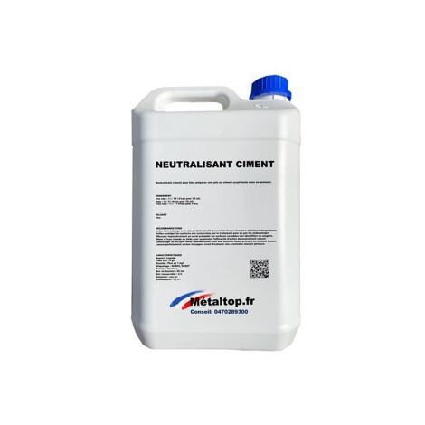 Neutralisant Ciment - Pot 5 L - Metaltop - Incolore