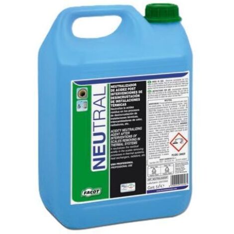 Neutralizzante liquido 5 litri per acidità residua in impianti termici e sanitari post-disincrostazione facot neutral neutralk005