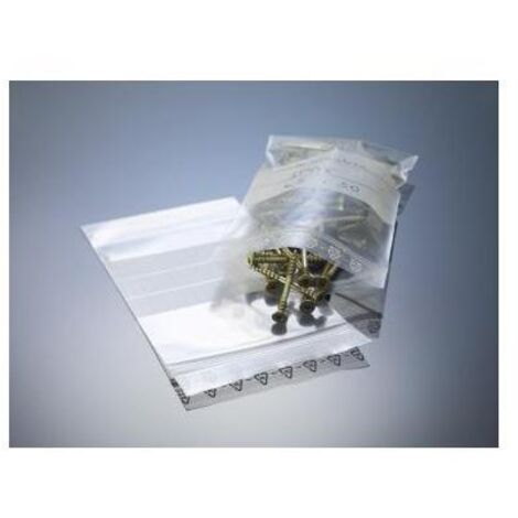 NEUTRALWARE Druckverschlussbeutel 120 x 170 mm (B x H) 50µm LDPE-Folie transparent 1.000 St./Pack.