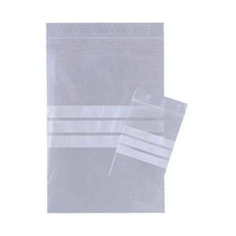 NEUTRALWARE Druckverschlussbeutel 70 x 100 mm (B x H) 50µm Kunststoff transparent 100 St./Pack.