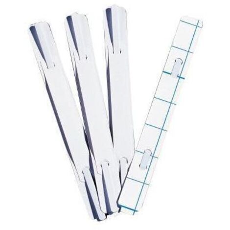 NEUTRALWARE Heftstreifen 2 x 15 cm (B x H) Kunststoff weiß 100 St./Pack.