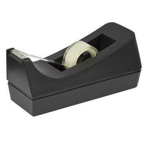NEUTRALWARE Tischabroller 19 mm x 33 m (B x L) inkl. 1 Rolle Klebefilm 19 mm x 10 m (B x L) schwarz