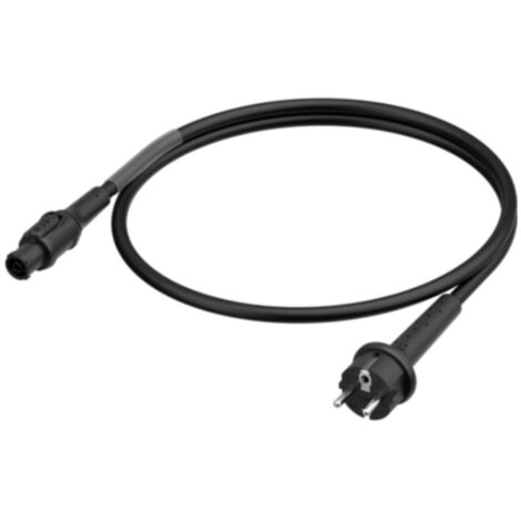 Neutrik 1028915 Strom Anschlusskabel  Schwarz 3 m
