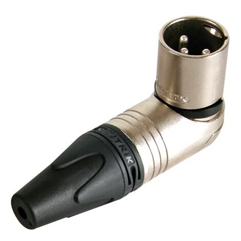 Neutrik 607050 Conector XLR, nc3mrx, Níquel, ángulo recto