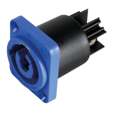 Neutrik - CONECTOR POWERCON DE CHASIS, 3 POLOS, AZUL, REFORZADO/SALIDA DE CORRIENTE