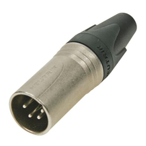 Neutrik - connettore per cavo xlr, maschio a 4 pin, contatti argentati, custodia nichelata