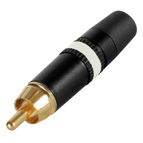 Neutrik - connettore rca - contatti placcati oro - anello bianco