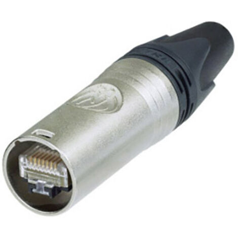 Neutrik  etherCON Steckerverbinder NE8MX6-T Stecker, gerade   Polzahl Sensoren 8P8C Silber 1 St.