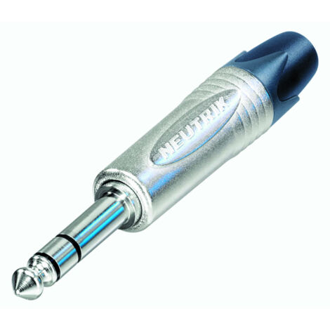 Neutrik Jack Plug, 6.35MM, Estéreo, recto, Nkl