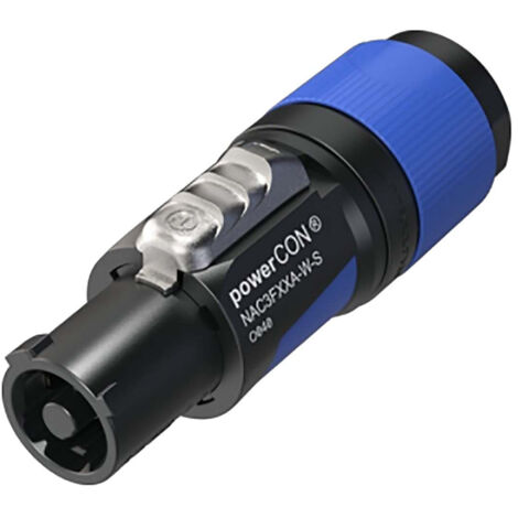 Neutrik NAC3FXXA-W-S Netz-Steckverbinder powerCON Buchse, gerade Gesamtpolzahl: 2 + PE 16 A Blau 1 S
