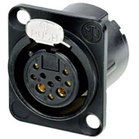 Neutrik NC10FD-LX-B-CON Connettore XLR Presa a pannello contatti dritti Numero Poli (num): 10 Nero 1 pz.