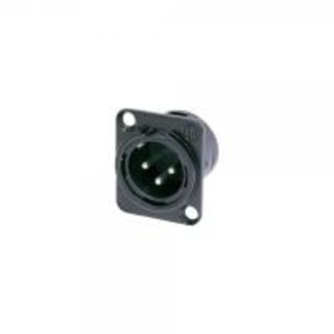 Neutrik NC3MDL1BAG Connettore XLR Spina a pannello contatti diritti Numero Poli (num): 3 Nero 1 pz.