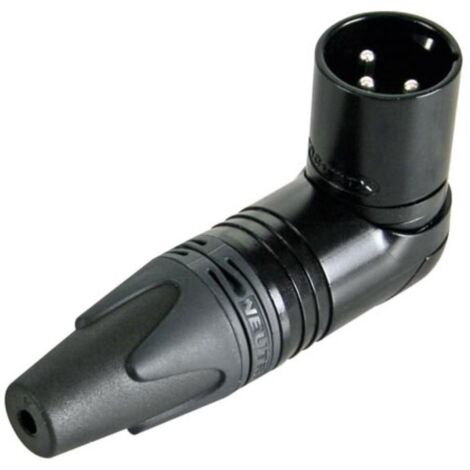 Neutrik NC3MRX-BAG Connettore XLR Spina angolata Numero Poli (num): 3 Nero 1 pz.