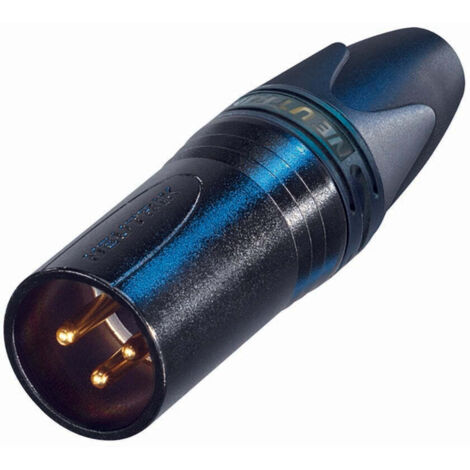 Neutrik NC3MXX-B Connettore XLR Spina dritta Numero Poli (num): 3 Nero 1 pz.