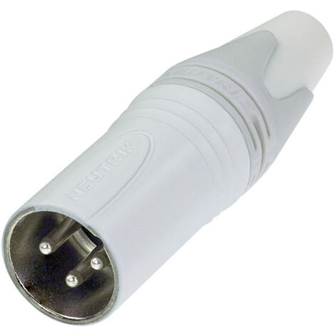 Neutrik NC3MXX-WT XLR-Steckverbinder Stecker, gerade Polzahl: 3  Weiß 1 St.
