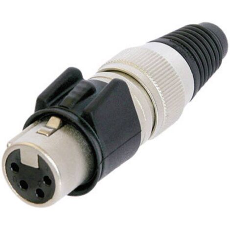 Neutrik NC4FX-HD Connettore XLR Presa dritta Numero Poli (num): 4 Argento 1 pz.