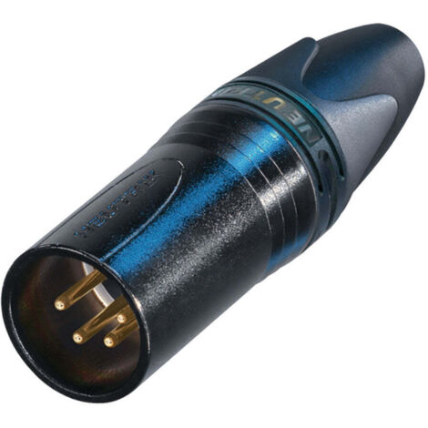 Neutrik NC4MXX-B XLR-Steckverbinder Stecker, gerade Polzahl: 4  Schwarz 1 St.