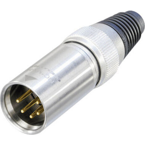 Neutrik NC5MXHD XLR-Steckverbinder Stecker, gerade Polzahl: 5  Silber 1 St.
