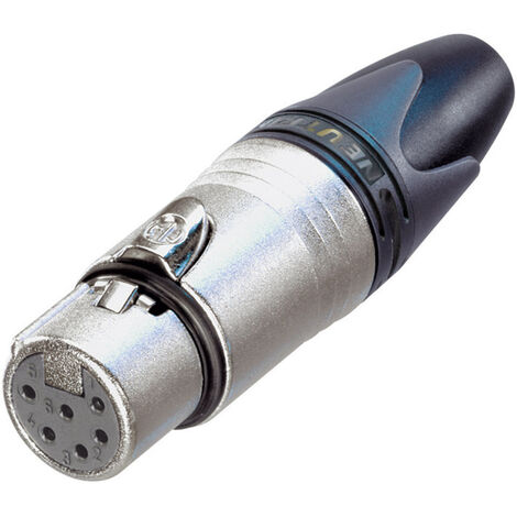 Neutrik NC6FXX XLR-Steckverbinder Buchse, gerade Polzahl: 6 Silber 1 St.