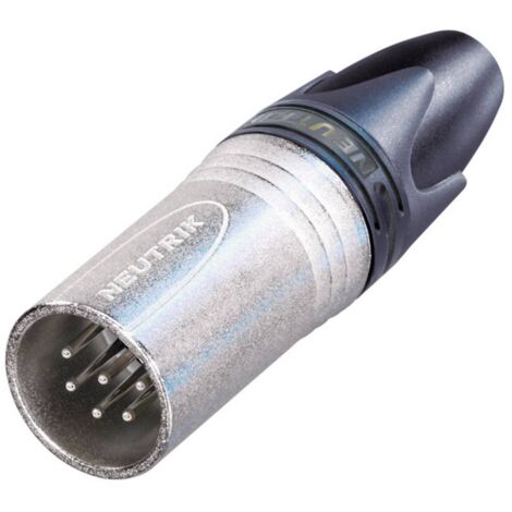 Neutrik NC6MXX Connettore XLR Spina dritta Numero Poli (num): 6 Argento 1 pz.
