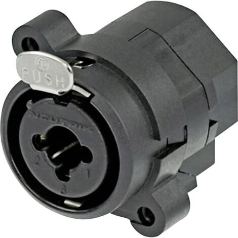 Neutrik NCJ9FI-S Connettore XLR Presa a pannello contatti dritti Numero Poli (num): 3 Nero 1 pz.