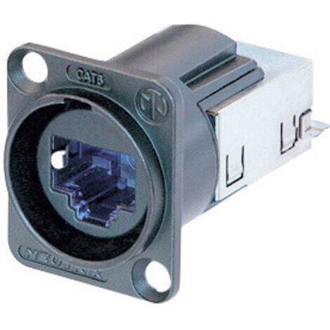 Neutrik NE8FDY-C6-B EtherCon® RJ45 CAT6 Einbaubuchsen NE8FDY-C6-B Buchse, Einbau NE8FDY-C6-B Pole: 8