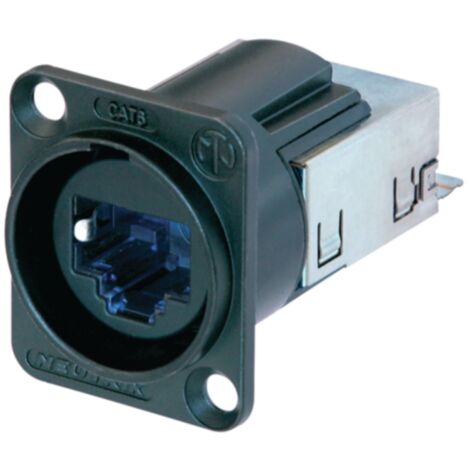 Neutrik NE8FDY-C6 Presa da pannello EtherCon® RJ45 CAT6 NE8FDY-C6 Presa NE8-FDY0-C6 Poli: 8P8C Nickel 1 pz.