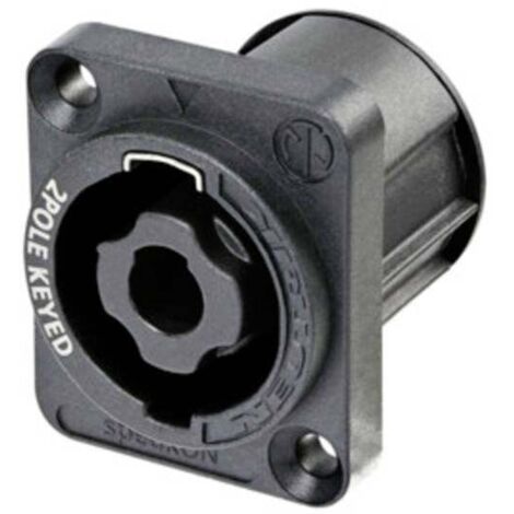 Neutrik NL2MPXX Connettore per altoparlanti Presa a pannello contatti dritti Numero Poli (num): 2 Nero 1 pz.