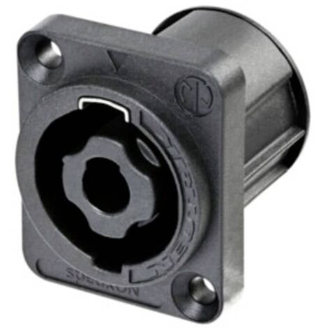 Neutrik NL4MDXX-V Connettore per altoparlanti Presa a pannello contatti dritti Numero Poli (num): 4 Nero 1 pz.