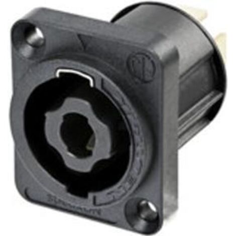 Neutrik NL4MPXX-UC Connettore per altoparlanti Presa a pannello contatti dritti Numero Poli (num): 4 Nero 1 pz.