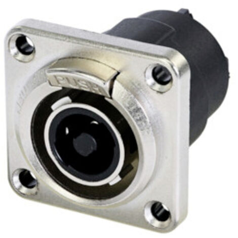 Neutrik NLT4FPXX Lautsprecher-Steckverbinder Stecker, gerade Polzahl: 4  Schwarz, Silber 1 St.