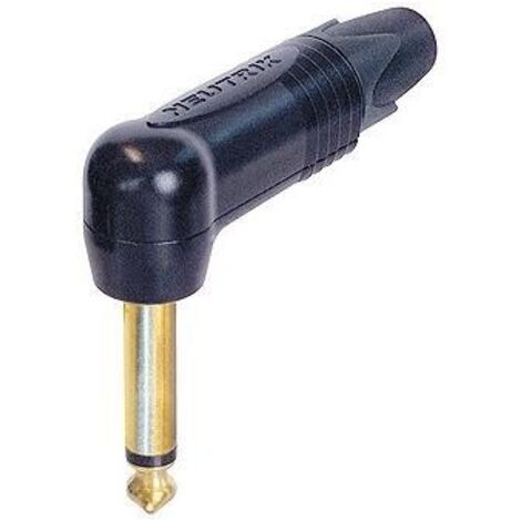 Neutrik NP2RX-B Jack 6.35 mm Spina angolata Numero Poli (num): 2 Mono Nero 1 pz.