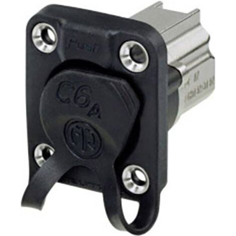 Neutrik Presa passante da pannello NE8FDX-Y6-W Presa Numero di poli 8P8C Nero 1 pz.