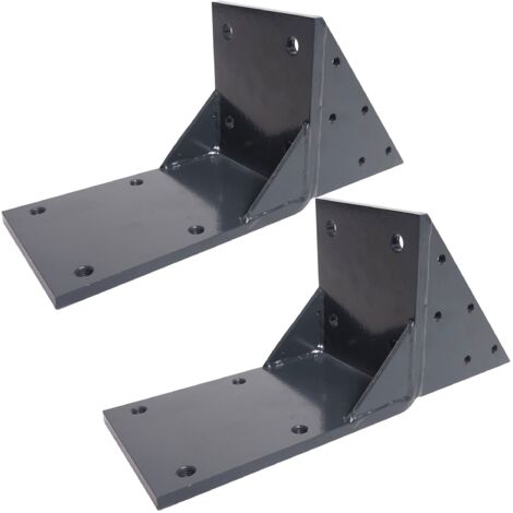 [NEUWERTIG] 2er-Set Dachsparrenadapter für Kassetten-Markise HHG-442 H123, Dachsparren Halterung Adapter anthrazit