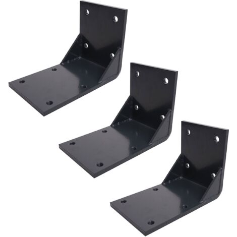 [NEUWERTIG] 3er-Set Deckenadapter für Kassetten-Markise HHG-297, Deckenmontage Halterung Adapter anthrazit
