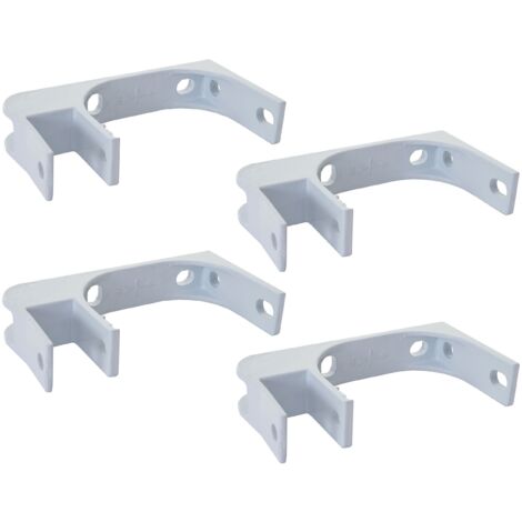 [NEUWERTIG] 4er-Set Deckenhalterung für Markise HHG-543, Wandhalterung Deckenmontage Adapter