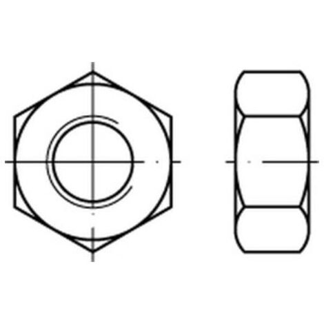 [NEUWERTIG] 6 Au Sechskantmutter Mutter Feingewinde M32x1,5 Stahl Blank Din934 10 Stück       B-Ware
